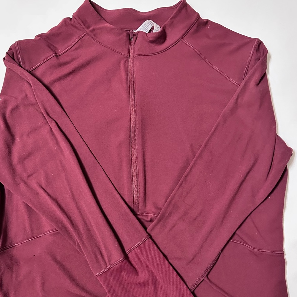 MAROON CRZ YOGA HALFZIP